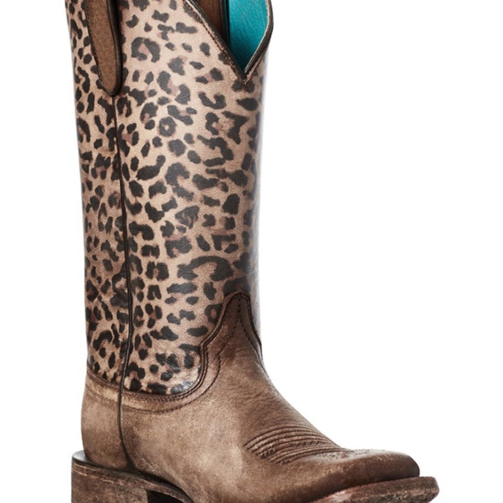 Ariat Brown Leopard Heeled Boots